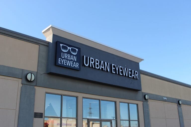 Urban Eyewear's storefront in Thunder Bay